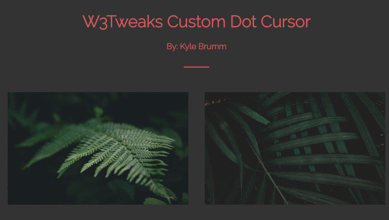 Dotted custom cursor style 2