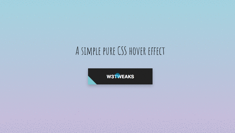 Simple pure CSS button hover effect 6