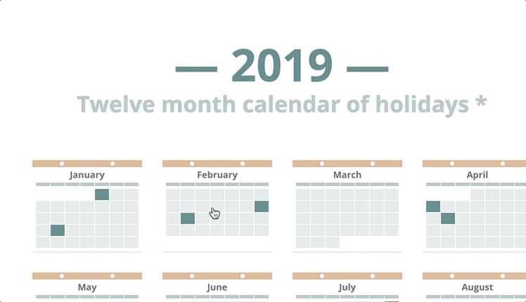 Iconifying Content – Calendar