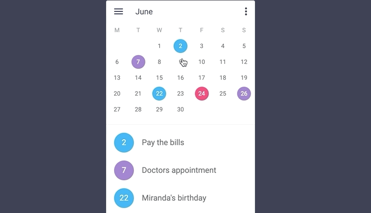 Material Calendar 11