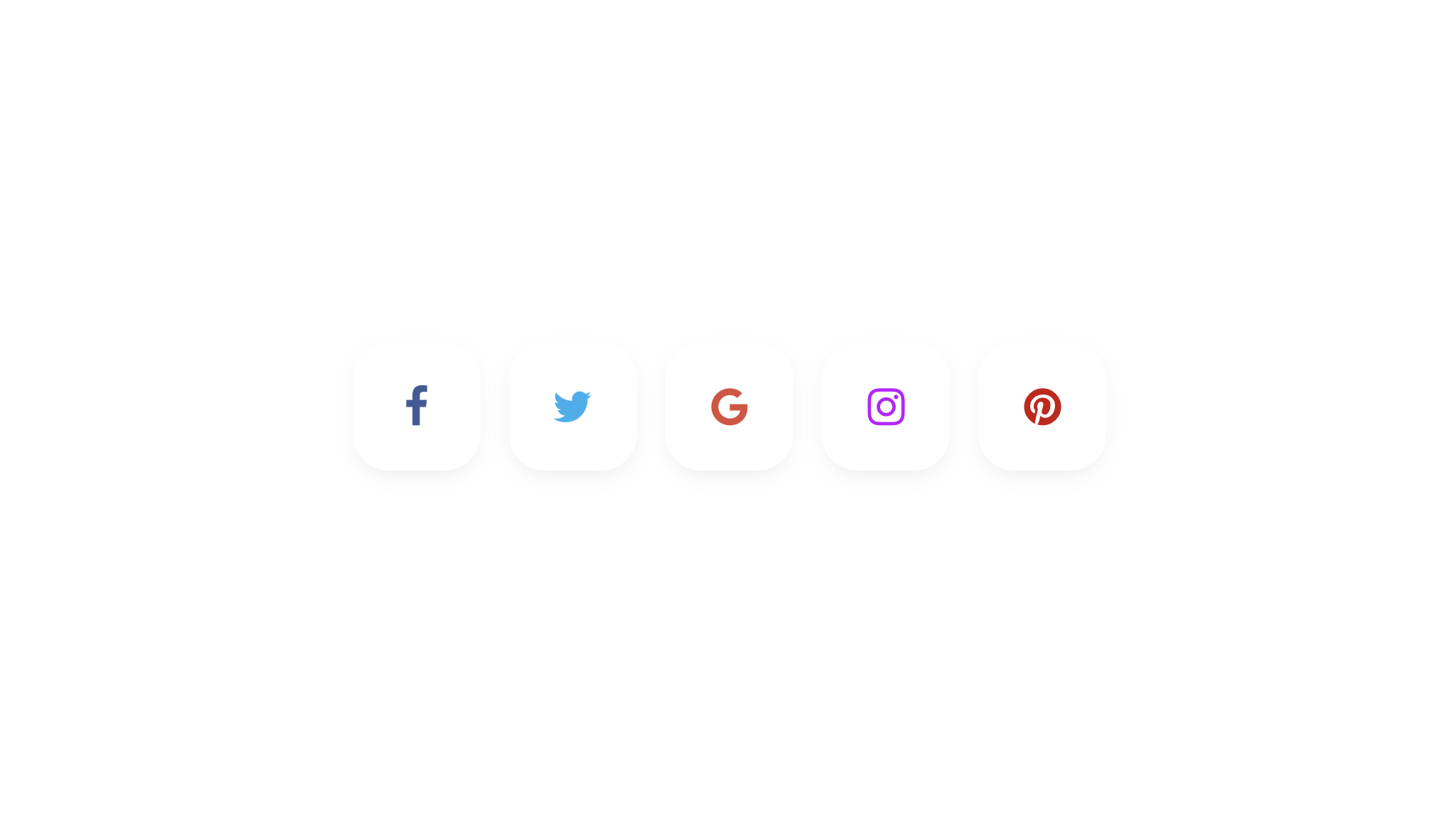 CSS Only Stylish Social Buttons