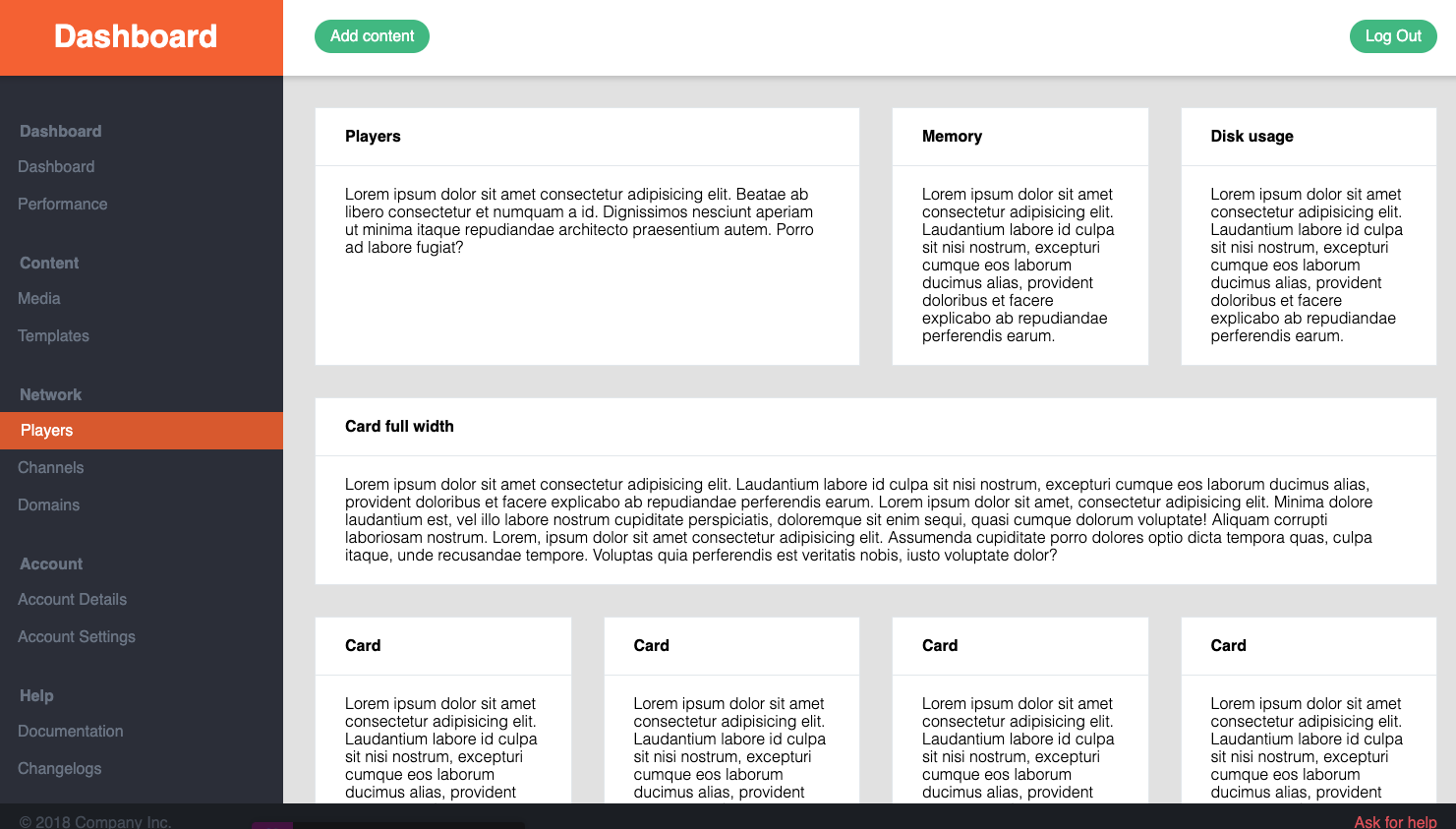 13 Free HTML & CSS Dashboard Template Designs - W3tweaks