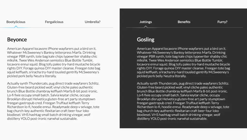 18 Free CSS Tabs for Designing Websites 10 Minimal Tabs using jQuery UI