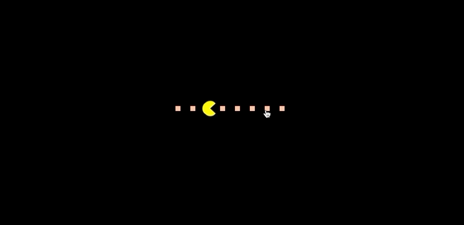 Pac-Man CSS and HTML Pagination