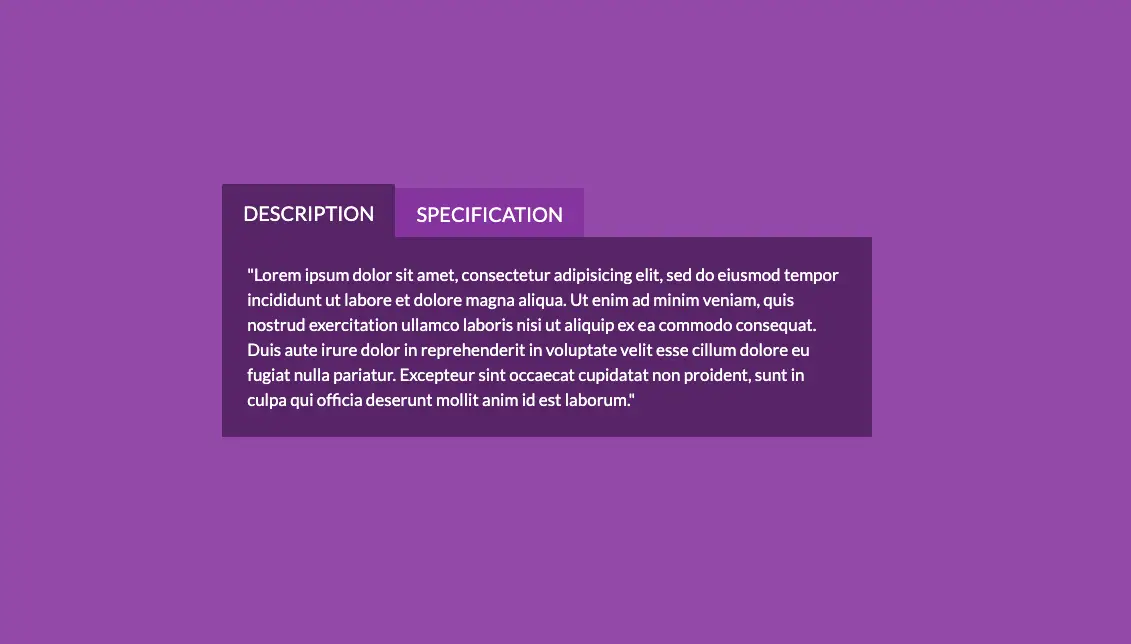 18 Free CSS Tabs For Designing Websites - W3tweaks