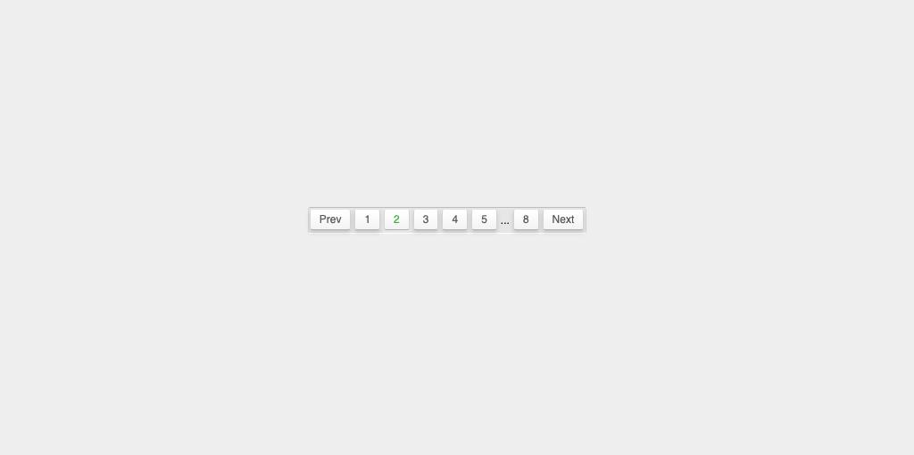 CSS only Pagination