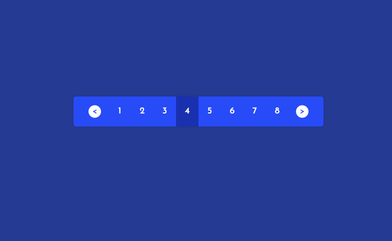 Plain CSS & HTML pagination