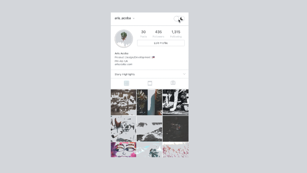 11 CSS Dark Mode 6 Instagram Dark Mode