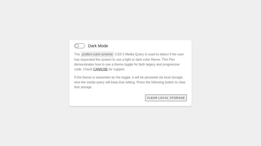 11 CSS Dark Mode 2 Light & Dark Mode