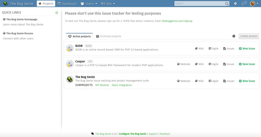 9 Web-based project management and bug tracking systems 8 The Bug Genie