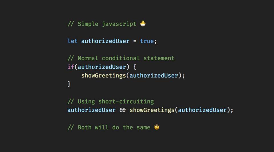 JavaScript Short Circuiting