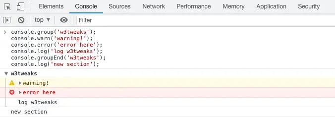 11 Different Types of JavaScript Console Methods 5