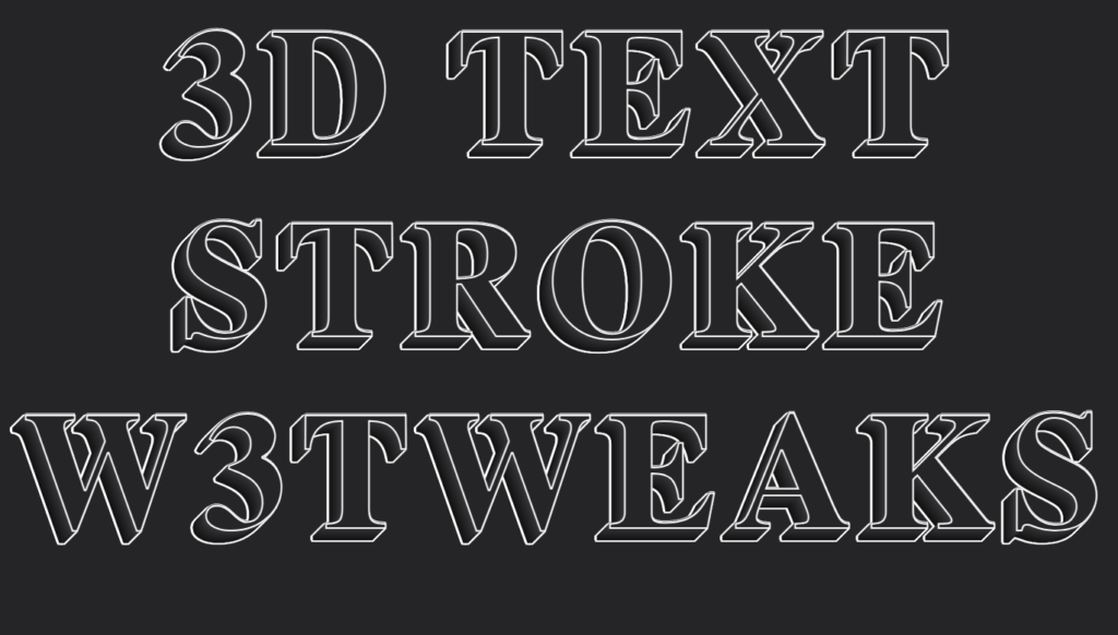 36 Free CSS 3D Text Effects 16