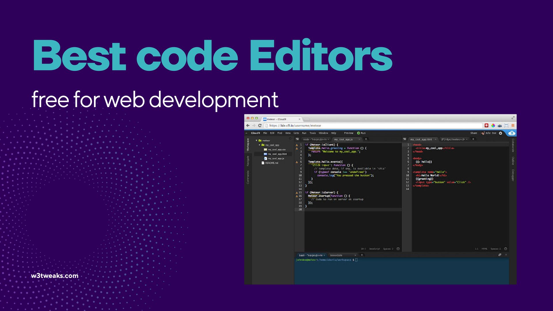 10 Best code editors free for web development