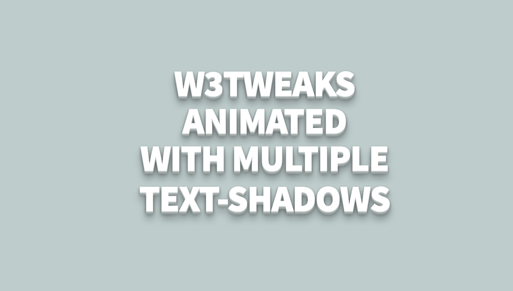 36 Free CSS 3D Text Effects 12