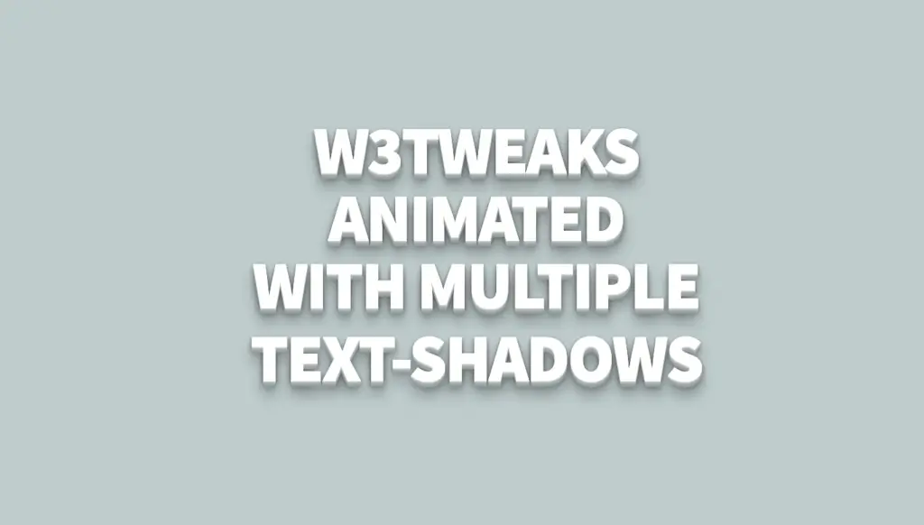 36 Free CSS 3D Text Effects 12