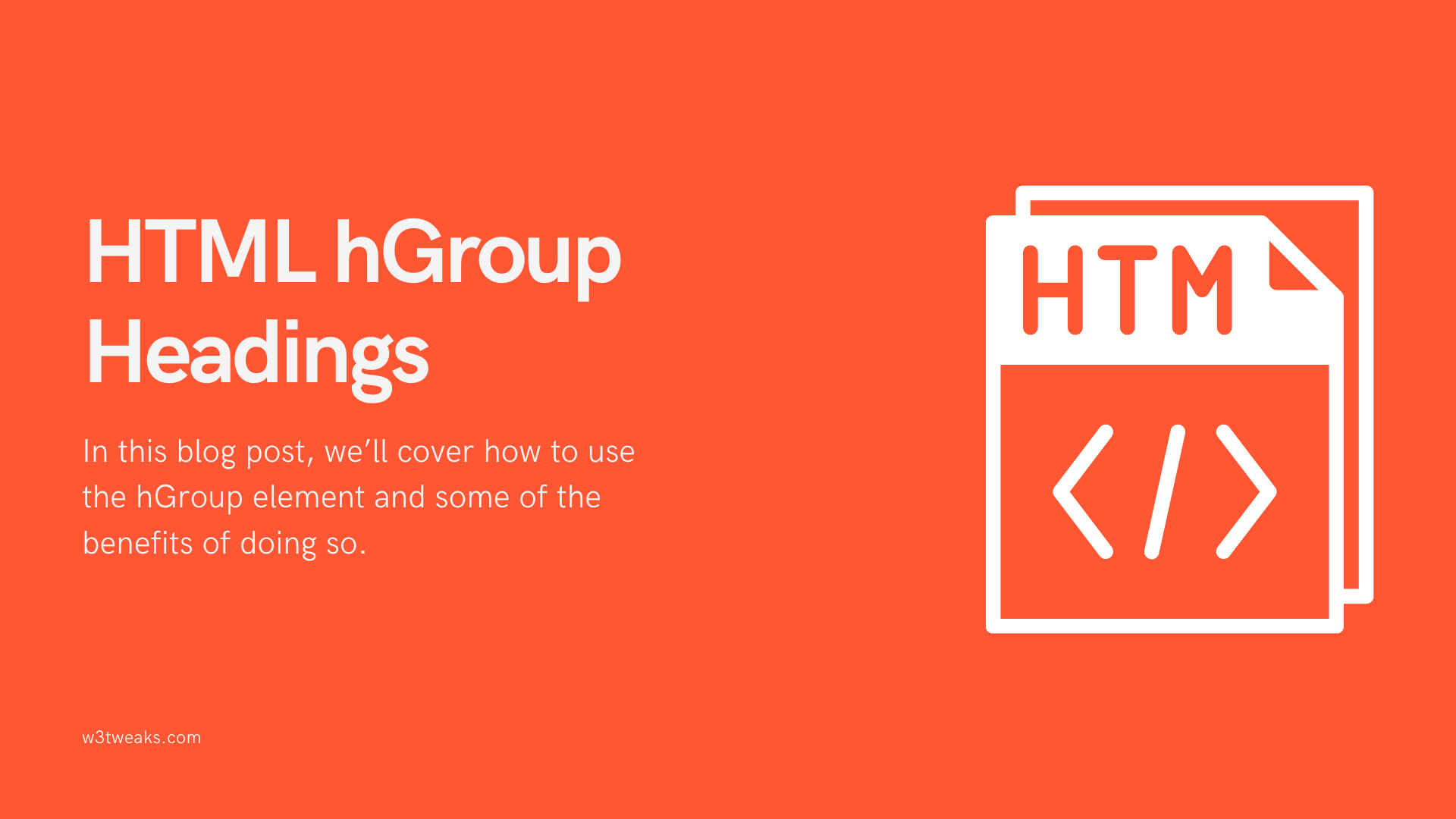 HTML Group headings