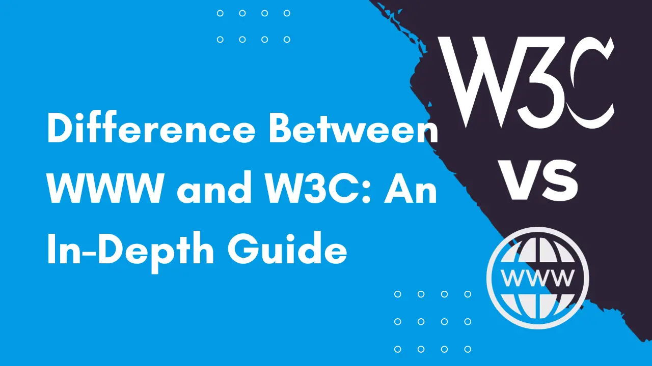 What is the difference between www and W3C?